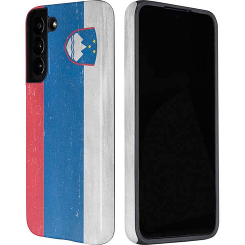 Slovenia Flag Distressed Galaxy S22 Plus Pro Case